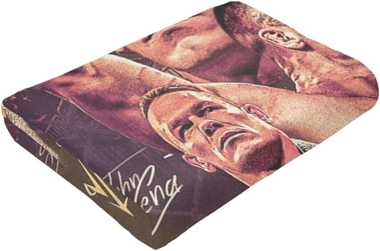 Ultra-Soft Anti-Pilling Lightweight Warm Blanket John Cena Blanket Cozy Blankets Decor for Couch Bed Sofa Bedroom Home 50x40 in