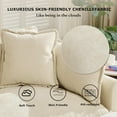 thumbnail image 5 of YWEN 77.95" Chenille Sectional Sofa, Comfy Modular Loveseat Sofa, Modern 2-Seat Couch Deep Seat Sofa Set for Living Room,Beige, 5 of 13