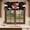 Black, variant on Japanese Style Valances for Windows, Decorative Rod Pocket Window Valance Curtains, Modern Cranes Cherry Flower Wave Red Blue Short Curtain Drapes for Kitchen/Living Room, 2 Panels, 42" W x 18" L