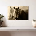 thumbnail image 2 of Elephant Stock Sepia Horses Wall Art - Horizontal Canvas Wall Art - Living Room Wall Decor - Animal Canvas - Black And Gray Decor - 12" x 8", 2 of 8