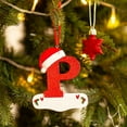 Clearance!ZBBMUYHGSA 1X Letter Christmas Tree Pendant,Hangs