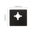 thumbnail image 2 of 2pcs Door Reinforcement Plate Door Knob Plate Split Door Hole Filler Plate, 2 of 8