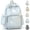 Blue, variant on Y2k Star Backpack Preppy Whimsical Cute Stripe Lace Bookbag,White
