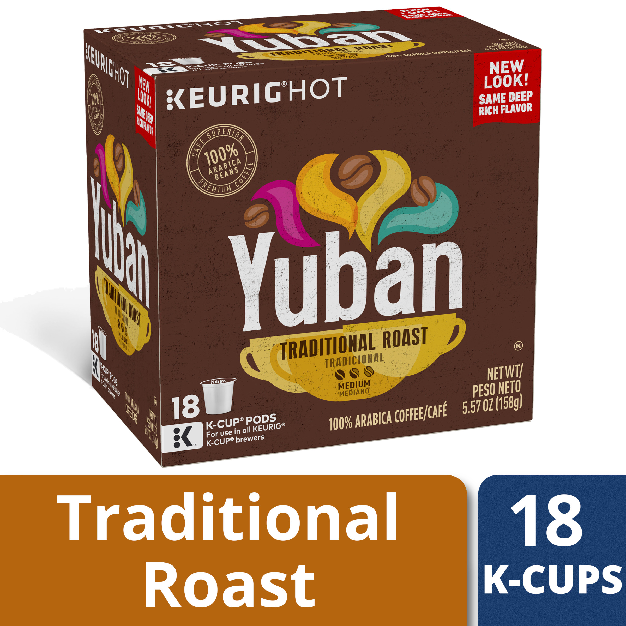 Yuban Coffee KCup Pods, Traditional Medium Roast Latin American