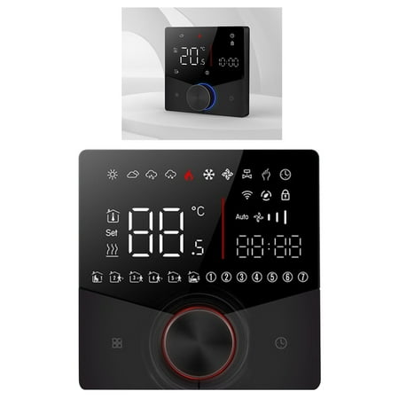 Elowen Smart Thermostat Thermostat, Programmable WiFi Thermostat for Household Black