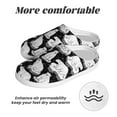 thumbnail image 6 of Daiia Cute Cartoon Polar Bear Print Women’s Fuzzy Slippers Memory Foam Lightweight House Shoes Cozy Loafer Flannel House Shoes-40/41, 6 of 7