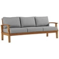 thumbnail image 3 of Modway Marina Outdoor Patio Teak Sofa in Natural Gray, 3 of 5
