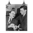 thumbnail image 2 of Print: Ellery Queen (Left) And James Yaffe, Half-Length Portrait, Turned, 2 of 4