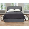 thumbnail image 3 of RDH 2 Drawer Storage Bed with Pillowed Headboard/ Queen/ Polyester Grey, 3 of 13