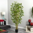 thumbnail image 5 of Nearly Natural 6ft. Mini Bamboo Silk Tree, Green, 5 of 7