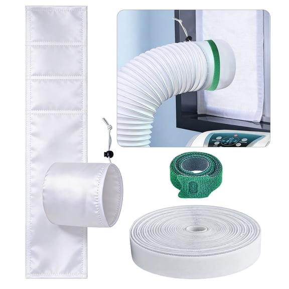 EEEkit Portable Air Conditioner Window Kit, Adjustable AC Window Vent Kit for Sliding Doors, Air Vent Sealing Kit for Portable AC