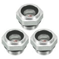 thumbnail image 1 of Unique Bargains Air Compressor Oil Sight Glass, G 3/8" Male Thread Aluminum Alloy Oil Liquid Level with O-ring 3 Pack, 1 of 6