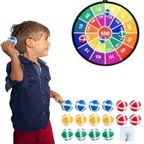 GLUAAE Dart Board Games for Kids,Ideal Indoor and Party Games 28.3Inches Safe Dart Board with 16 Sticky Balls, Best Sport Toys Gifts for 3 4 5 6 7 8 9  Years Old Boys and Girls