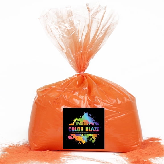 Color Blaze - 25lbs Orange Color Powder - Holi Color Wars Festivals Rangoli