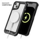 thumbnail image 4 of . Funda GHOSTEK Atomic Mag para iPhone 14 Aluminio Transp Negro, 4 of 9