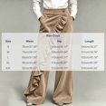 thumbnail image 3 of Mutghys Corduroy Pants Women Button Asymmetric Ruffle High Waisted Wide Leg Pants with Pockets Vacation Shopping Winter Warm Comfy Casual Pants S-2XL, 3 of 6