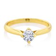 thumbnail image 2 of Gem Stone King Solitaire Engagement Ring Set with Round Moissanite (0.50 Cttw) (Size 8), 2 of 2