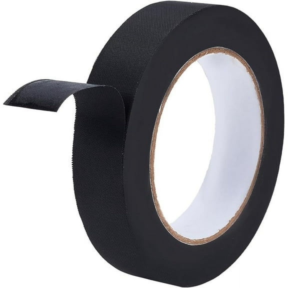 1roll Nylon Adhesive Tape bag Shoe Bookbinding Repair Tape Black 24~25.5x0.2mm 45m/roll