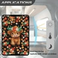 thumbnail image 5 of Yuyamidu Cute Highland Cow RV Door Window Shade Colorful Flowers RV Side Door Window Shade Cover Accessories for Inside Camper Universal Travel Trailer Blackout Window Cover, 5 of 7