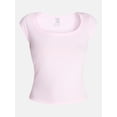 thumbnail image 5 of No Boundaries Cloud Core Sleepwear Scoop Neck Top, Women's XXS-3X, 5 of 5