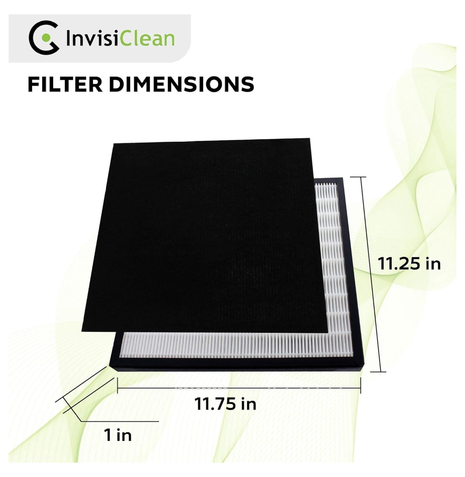 True HEPA Filter Replacement for Aura IC-5018 & Sensa IC-5120 Air Purifiers - Activated Carbon Prefilter Included - Reduces 99.985% of Dust, Pollen, Pet Dander