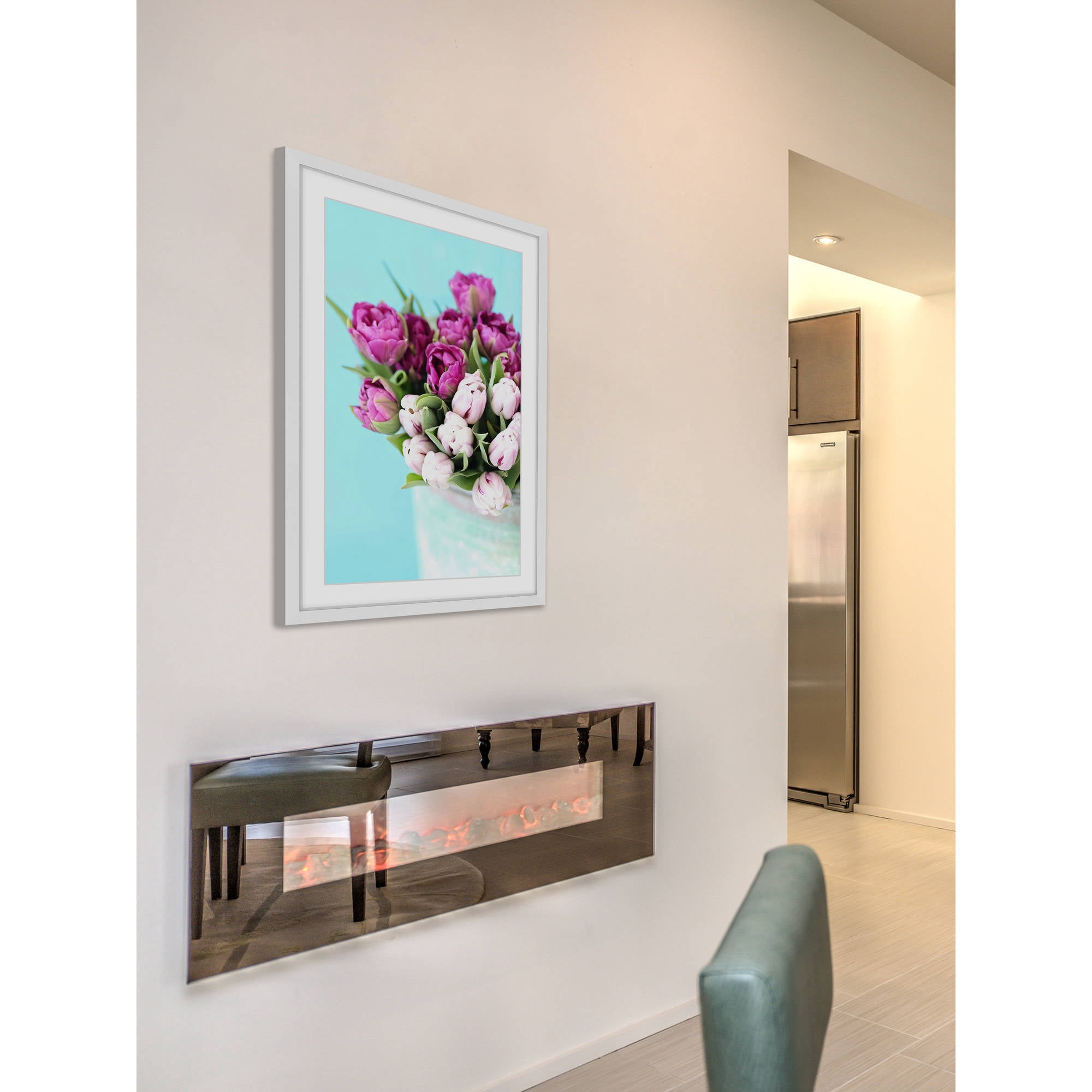 Marmont Hill "Pink and Purple Tulips" by Sylvia Cook Framed Painting Print