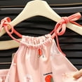 thumbnail image 4 of CAICJ98 Girls Toddler Baby Summer Clothes 3 6 12 18 Months 2T 3T 4T 5T Girls Outfits Sleeveless Tank Top Shorts Set 2 Pcs (Pink,18-24 Months), 4 of 5