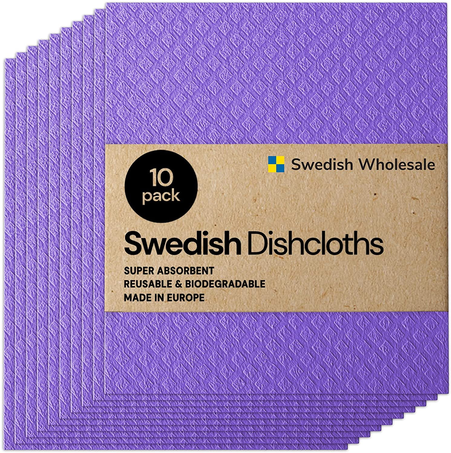 Swedish Dish Cloths  Compostable Sponge Cloths - Blueberry – ZellJoy
