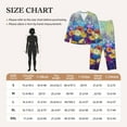 thumbnail image 2 of Salouo Spring Flower Seasonal Pattern Women's Pajamas Set Long Sleeve Button Down Sleepwear Soft Pj Lounge Sets for women 2 Piece Pjs Set with Long Pants -Small, 2 of 8