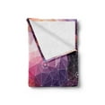 thumbnail image 2 of Psychedelic Soft Flannel Fleece Blanket, Poly Art Style Geometric Fractal Triangles Abstract Gradient Tones Illustration, Cozy Plush for Indoor and Outdoor Use, 50" x 70", Multicolor, by Ambesonne, 2 of 5