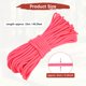 thumbnail image 3 of Uxcell Cuerda Paracord de 4 MM 49FT para Camping [1PCS] - Cuerda de 7 hebras 550LB para Tiendas de Camping y Lonjas [Rosa], 3 of 6