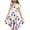 White, variant on piuwrlz Summer Children Short Shirt Skirts 6 Years for Little Girls Dresses Floral New Printed Round Neck Dress White