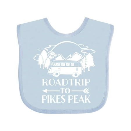 

Inktastic Road Trip To Pikes Peak Gift Baby Boy or Baby Girl Bib