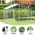 thumbnail image 5 of Large Outdoor Dog Kennel Durable Dog Cage with Waterproof Cover, 90"x90"x45", 5 of 7