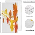 thumbnail image 2 of Autumn Maple Leaf Hand Towels, Golden Music Note Kitchen Towel Ultra Soft and Absorbent,Decorative Fingertip Face Towel for Bathroom Hotel, 2 PCS, 28.3"x 14.4", 2 of 6