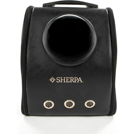 UPC: 0786306555153 | Sherpa Airline Approved Cat Travel Backpack with Bubble View Window  Black  Rose Gold