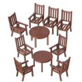 thumbnail image 1 of Miniature Table and Chair Set with Realistic Design for Decor 2Sets, 1 of 5