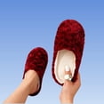 thumbnail image 5 of POROPL Slippers for Women,Fuzzy Slippers Warm Soft Indoor Non-Slip Quiet Sole House Shoes, 5 of 5