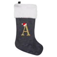 thumbnail image 2 of Tnobhg Christmas Stocking Knitting Snowflake Letter Large Capacity with Hanging Rope Create Atmosphere Candy-filled Stocking, 2 of 7