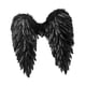 thumbnail image 4 of Alas de ángel con plumas para disfraz de ángel para adultos y niños para fiesta de cumpleaños de carnaval Negro, 4 of 9