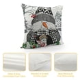 thumbnail image 4 of Chilfamy  Cute Christmas Lumber Throw Pillow Covers, Gnome Snowman Decorative Long Pillow Case Cushion Cover for Indoor Home Bedroom Sofa Couch Xmas Decor Grey 20x20in, 4 of 5