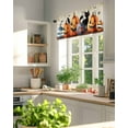 thumbnail image 3 of Valances for Windows Valance Rod Pocket Light Filtering Short Window Treatments Curtains for Kitchen Bathroom Living Room Bedroom, 1 Panel, 42 x 12 Inch, 3 of 7