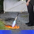 thumbnail image 2 of Propane Torch Weed Burner Kit, Blow Torch High Output with Self Igniter and Turbo Trigger,Heavy Duty Flamethrower with 12.5FT Hose for Weeding,Roofing,Melting Snow,Road Paint Removing$$Garden & Patio, 2 of 11