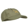 thumbnail image 5 of Crossed Swords Embroidered Low Cap - Olive OSFM, 5 of 5