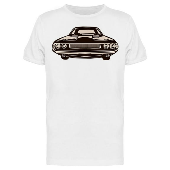 Muscle Car Front View T-Shirt Men -Image by Shutterstock, Male x-Large