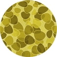 thumbnail image 1 of Ahgly Company Tapis Rond Lavable en Machine Intérieur Transitionnel Or Jaune Vif, 4 Pieds Rond, 1 of 7