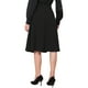 thumbnail image 3 of Falda midi plisada A-Line Inspire Chic para mujeres, falda de trabajo vintage de cintura alta, falda de negocios XS negra, 3 of 6