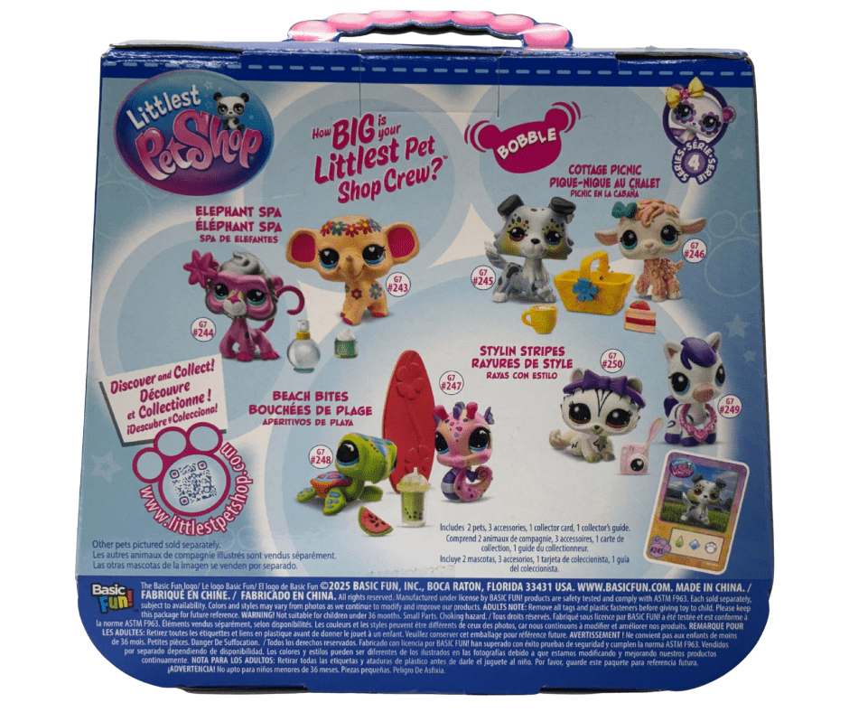 Littlest Pet Shop Cottage Picnic Pet Pair Series 7 Mini Figures, 2-Pack