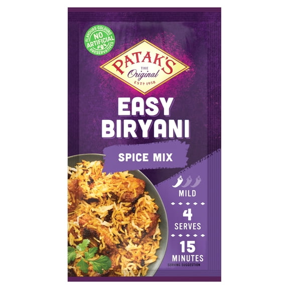 Patak's Easy Biryani Spice Mix 25g, Imported from Britain