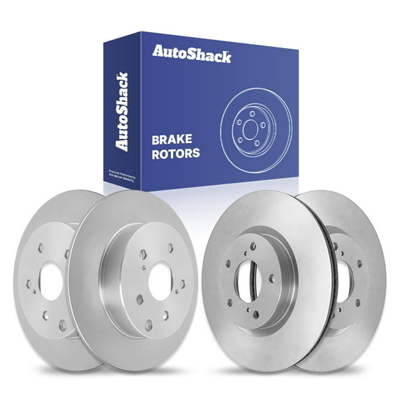 AutoShack Front & Rear Brake Rotors | Replacement For 2009-2018 Toyota RAV4 2.5L 3.5L V6 4WD AWD FWD | 4-PC Set